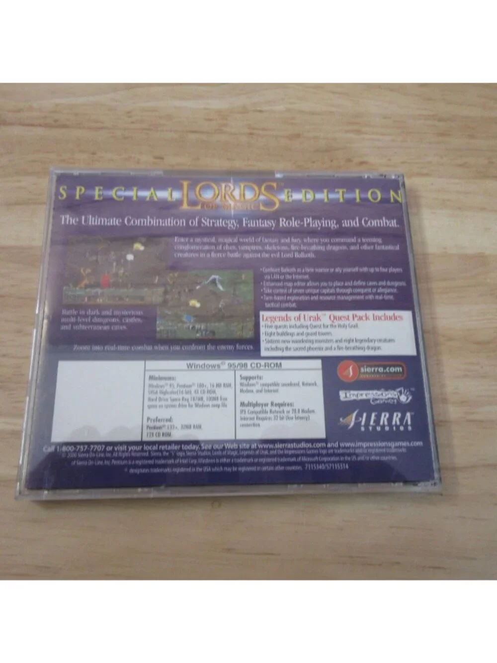Lords of Magic Special Edition PC CD-ROM Computer Game 2000